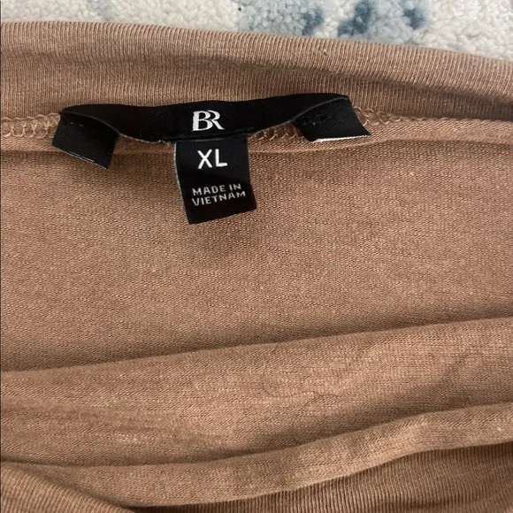 Banana Republic Lightweight Boatneck Long-Sleeve Shirt in Camel - Picture 2 of 3